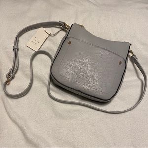 Light gray cross body purse from Target